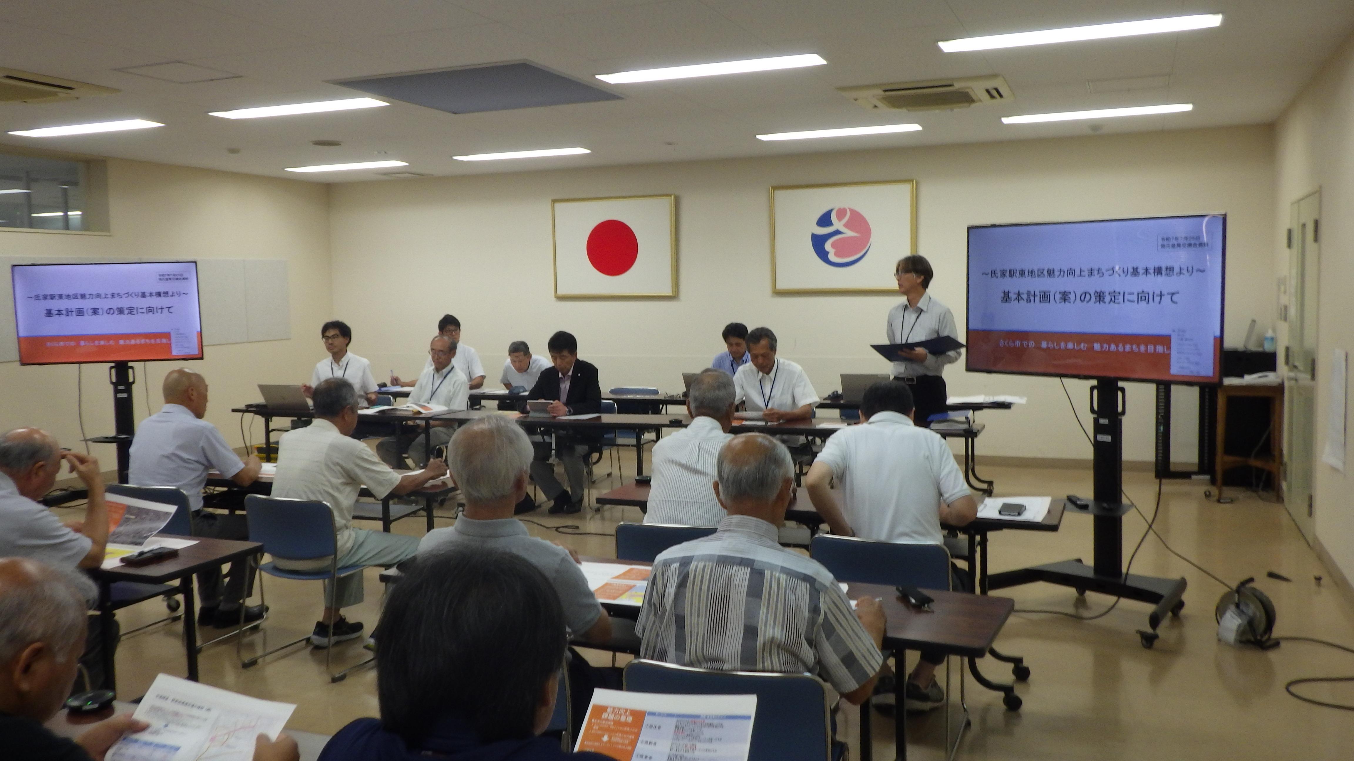 関係行政区や琴平通り商店街協力会の代表者との意見交換会 関係行政区や琴平通り商店街協力会の代表者との意見交換会